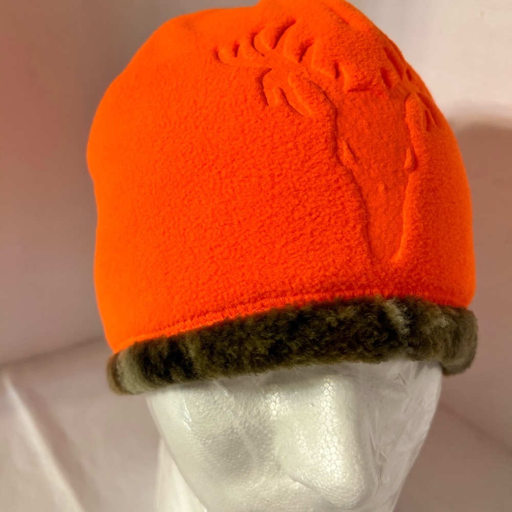 Hot Shot REALTREE EDGE Reversible Orange/Camo Fleece Beanie. NWT One Size - Picture 8 of 10